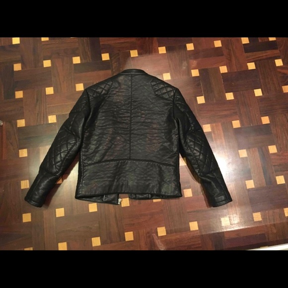 wrangler leather biker jacket